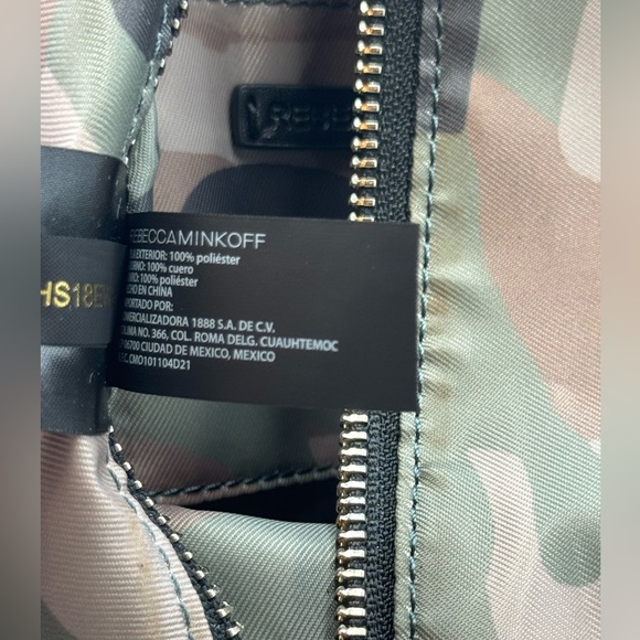 🆕 REBECCA MINKOFF 🧿 NWT Mini Julian Nylon Convertible Backpack - Camo *FLAWED* - Picture 10 of 15
